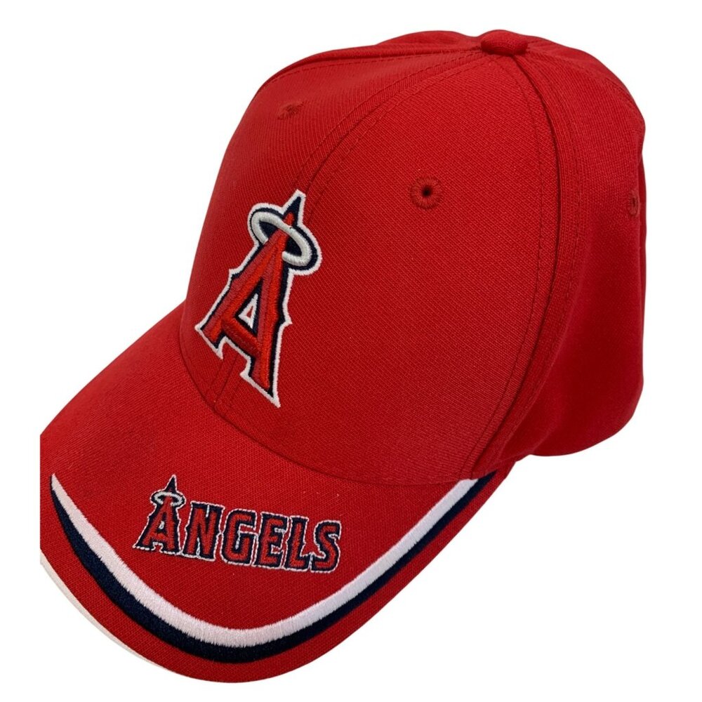 VTG Retro Los Angeles Angels Red Fan Favorite MLB Baseball Cap Adjust OS 8166